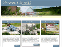 Tablet Screenshot of kyonkennels.com